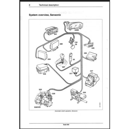 Saab 900 Automatic Clutch Sensonic Workshop Manual 1994 1997 199628721 PDF