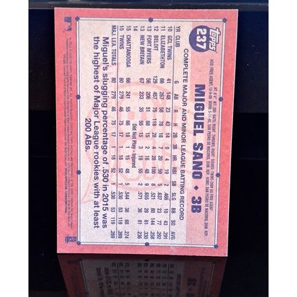 MIGUEL SANO 2016 TOPPS ARCHIVES 65 YEARS BASEBALL CARD #237