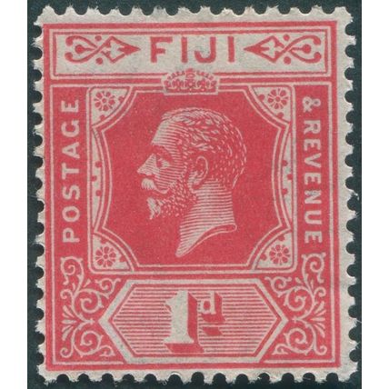 Fiji 1922 1d carmine-red Die II SG230 unused