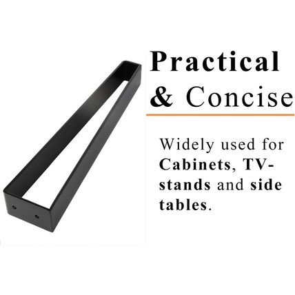 Osring 14 Inch Trapezoid Furniture Legs 4Pcs, Solid Steel Furniture Hairpin Leg