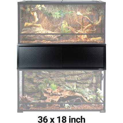 REPTI ZOO Reptiles Terrarium Stackers,36" L X 18" W Space Saving Stacker Kit wit