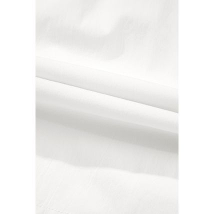 White Bow Decor Pockets Plus Size Shorts