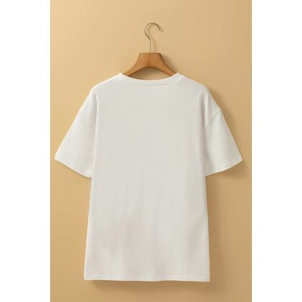 White FLOWER MARKET Graphic T Shirt