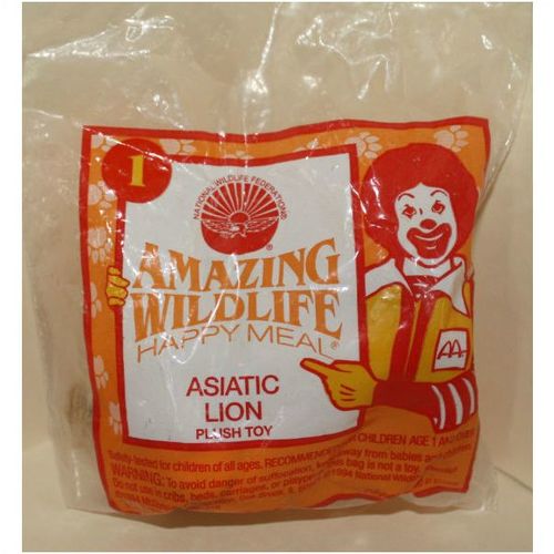 1995 McDonalds Amazing Wildlife #1 Asiatic Lion Mint in Package