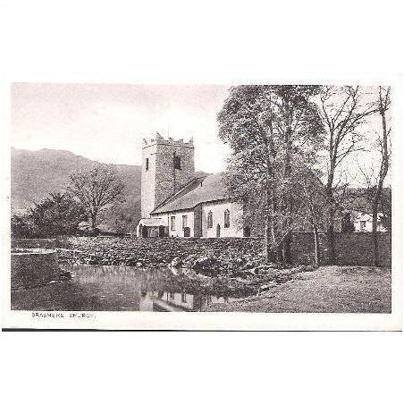 Grasmere Church, Cumbria - St. Oswald's - postcard c.1940s