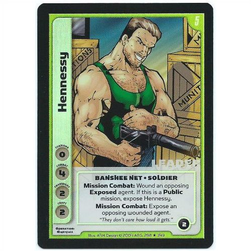 Spycraft CCG Operation Nightfall - 298/349 - Hennessy Foil