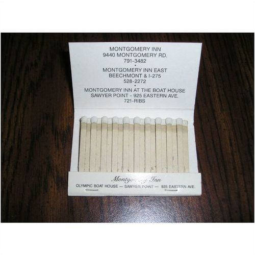 Matchbook, Montgomery Inn, Ohio, Rib King. Cincinnati, Ohio. zorfd2