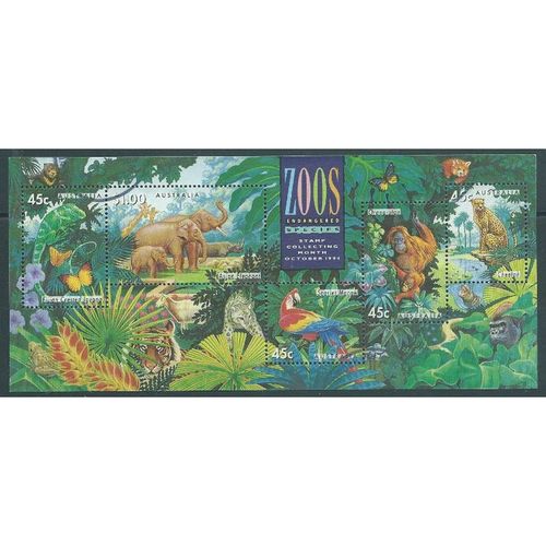 AUS 1994 'ZOO'S - ENDANGERED SPECIES' M/S FINE USED (EBID36-646)