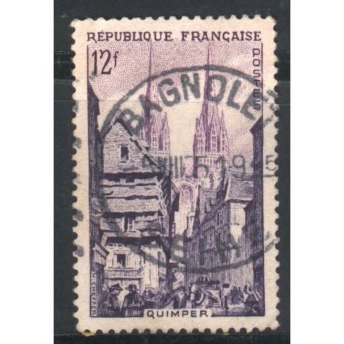 France 1954 - SG1208 - 12f lilac & violet - Quimper - used 2