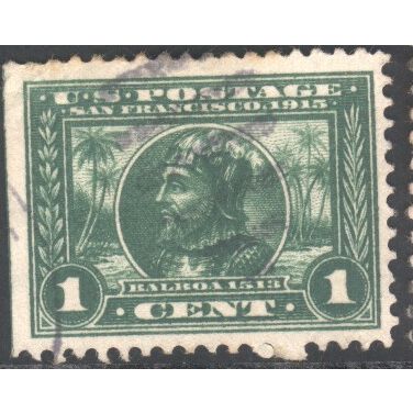 USA 1913 - SG423 - 1c green - Balboa - Panama-Pacific Exposition - used