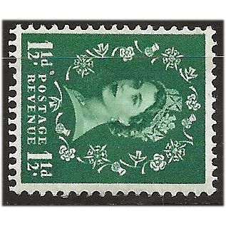 1960 SG612a 1 1/2d Green Crowns Phosphor Wmk Sideways Mounted Mint. . .