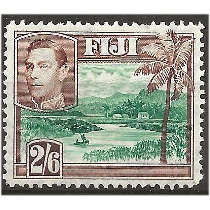 Fiji 1938 SG265 2/6d Green & Brown Mounted Mint .....