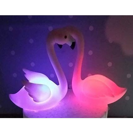 DGBJ 1 Pair Adorable luminescent Light Up Flamingo Figure Cake Accessories Birth