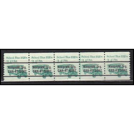 2123a 3.4c School Bus Very Fine MNH Dry Gum PNC 2/5 X0182