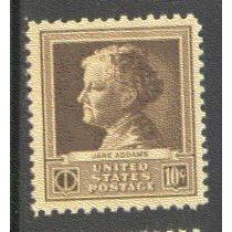 878 10c Jane Addams Fine MNH GA0339
