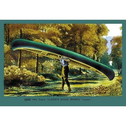 15 Foot 50 Lb. Model' Canoe 20 x 30 Poster