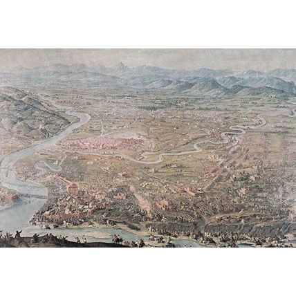 Map Of Battaglia Di Torino Museo Nazionale Del Risorgimento Postcard