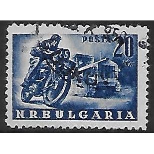 Mi 706: 20 L. deep blue Physical Culture Campaign, line perf. 11½:10¾