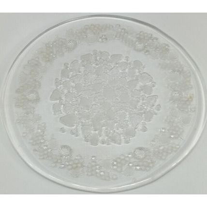 Vintage Mikasa Crystal Strawberry Fare Glass Cake Plate - 13"
