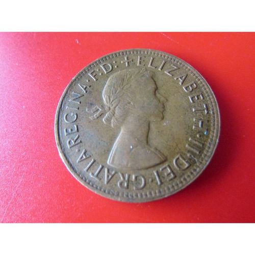 1964 QUEEN ELIZABETH II AUSTRALIA ONE PENNY FREE POST. AAY