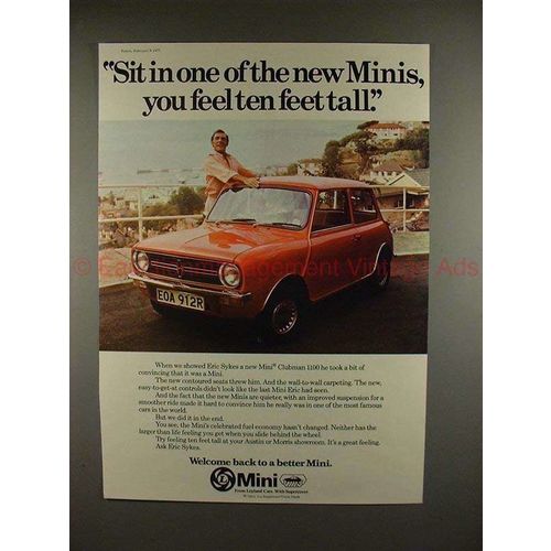 1977 Mini Clubman 1100 Car Ad w/ Eric Sykes - Feel Tall