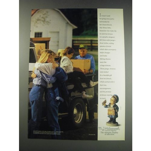 1991 M.I. Hummel Figurines Ad - It wasn't until her going-away party