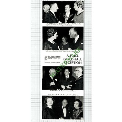 9701) Dora Jessop Memorial Fund Hull Segal Lord Middleton Bird- 1967 Cutting