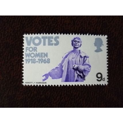 1968 GB Anniversaries 9d Emmeline Pankhurst mint stamp SG768 history