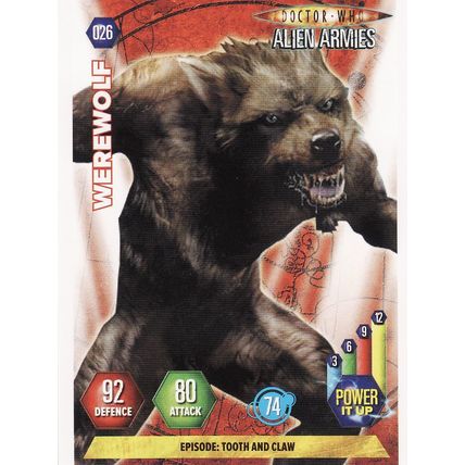 Doctor Who Alien Armies TCG 026 Werewolf