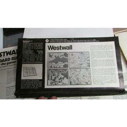 WESTWALL FOUR BATTLES TO GERMANY Plastic Tray pack SPI Avalon Hill 1975