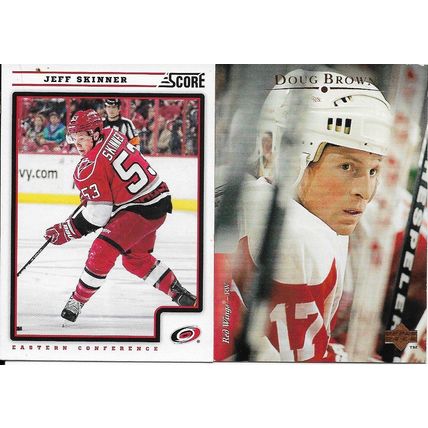Hockey cards Mixed Lot of 11 Cards W Stains on one edge of each card UD S OPC PH
