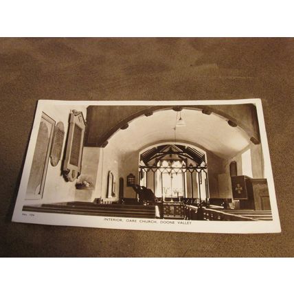 Mansfield's real photo Postcard - Interior Oare Church, Doone Valley - Somerset