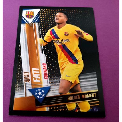 MATCH ATTAX 101 2019-2020 ANSU FATI FC BARCELONA S33 G33 Sticker Card