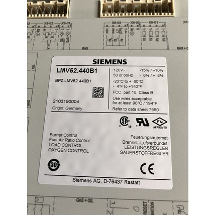 NEW Siemens LMV52.440B1,lmv52.440B1 Burner control fuel air ratio control,BM