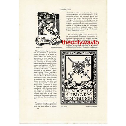 Battle Dawn, G Gascoyne (Book-Plates, Reverse), Book Illustration (Print), 1914