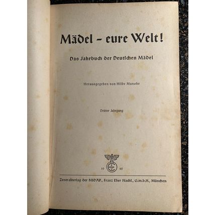 Original & historic book 'GIRLS THIS IS YOUR WORLD' 1942 - Many Photographs