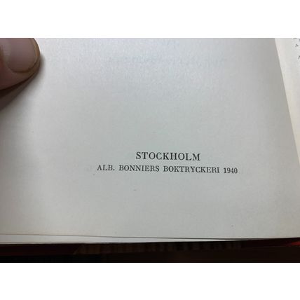 RARE* 1940 "BONNIERS KONVERSATIONS LEXICON" THICK VINTAGE HARDBACK BOOK (P7)