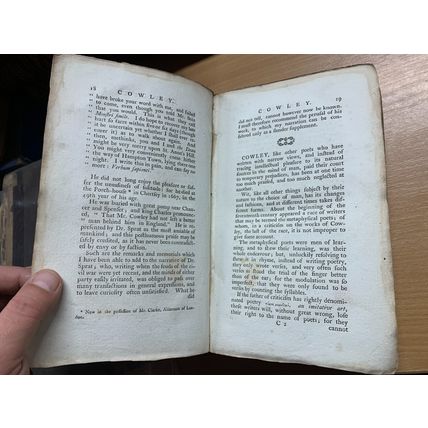 ANTIQUE SAMUEL JOHNSON "JOHNSON'S LIVES OF THE POETS" BOOK (P5)