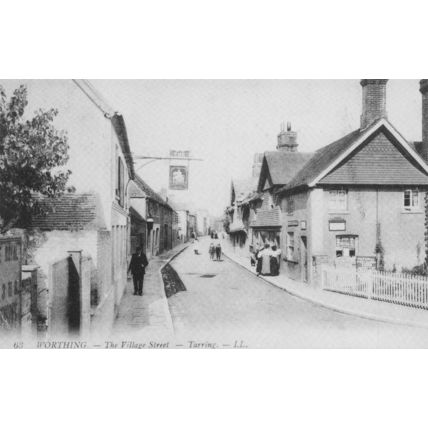 High Street Tarring Worthing Pub Village Street Sussex Postcard