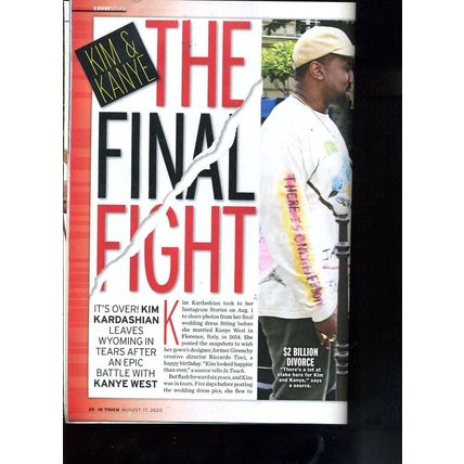 IN TOUCH MAGAZINE 2020 KIM & KANYE $2 BILLION DIVORCE MEGHAN & HARRY NEW