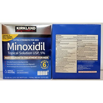Kirkland Signature Minoxidil Topical Solution USP 5% Hair Regrowth Treatment Set