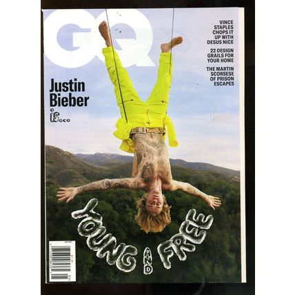 GQ Magazine JUSTIN BIEBER "IS YOUNG & FREE" VINCE STAPLES NEW ISSUE May 2021
