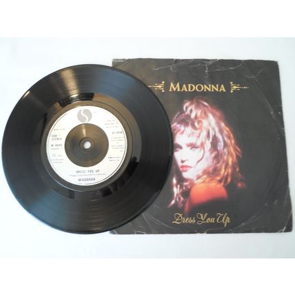7"MADONNA.1985 DRESS YOU UP .W 8848 SIRE 928848-7. I KNOW IT.SILVER LABEL.N M