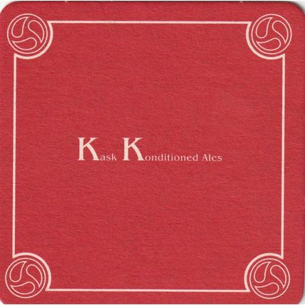 BEER MAT - KELBURN BREWING CO - KASK KONDITIONED ALES - (Cat No 001) - (2004)