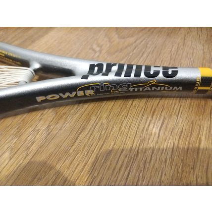 Prince Power Ring Ring Titanium Graphite Squash Racket with Bag Head Cover