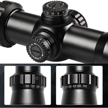 Professional Crossbow Scope, 300-450Fps(1.5-5X32), 20-100 Yards High Brightness