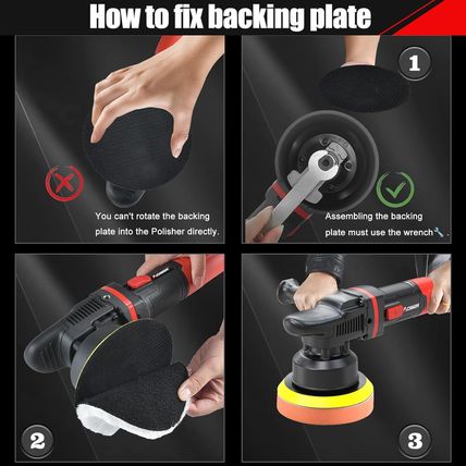 AOBEN Car Buffer Polisher,6 Inch Dual Action Polisher,Random Buffer Polisher Kit