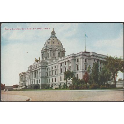 State Capitol Building, St Paul, Minnesota, c.1910 - VO Hammon Postcard