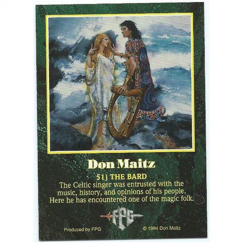 Don Maitz Series 1 Fantasy Art - #51 - The Bard