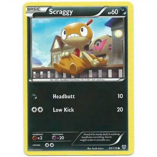 Pokemon Black & White Plasma Storm - #85/135 - Scraggy